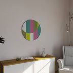 PLAYFUL SURFACE SYMPHONY Quadro Redondo Decorativo