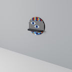 ABSTRACTION AND GEOMETRY Prateleira Redonda Decorativa em Acabamento Preto