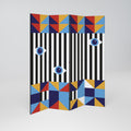 ABSTRACTION AND GEOMETRY Biombo de 4 Painéis