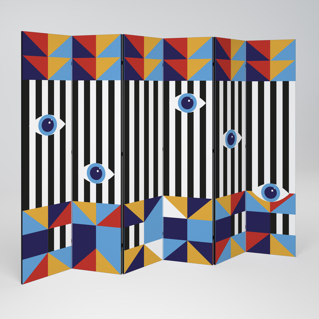 ABSTRACTION AND GEOMETRY Biombo de 6 Painéis