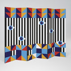 ABSTRACTION AND GEOMETRY Biombo de 6 Painéis