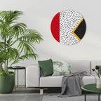 BOLD RETRO REVERIE Round Wall Art