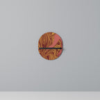 FLOATING THOUGHTS Prateleira Oval Decorativa em Acabamento Preto