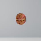 FLOATING THOUGHTS Prateleira Oval Decorativa em Efeito Carvalho