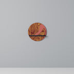 FLOATING THOUGHTS Prateleira Redonda Decorativa em Acabamento Preto