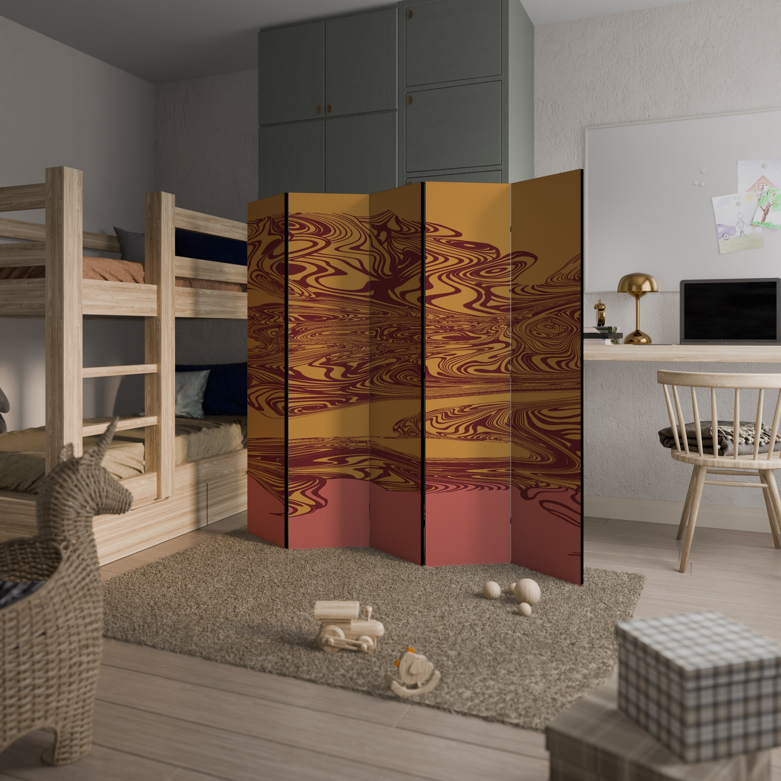 FLOATING THOUGHTS 5-Panel Room Divider