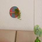 RISING GEOMETRY STARS Prateleira Oval Decorativa em Efeito Carvalho