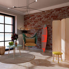 RISING GEOMETRY STARS Painel Decorativo Prancha de Surf
