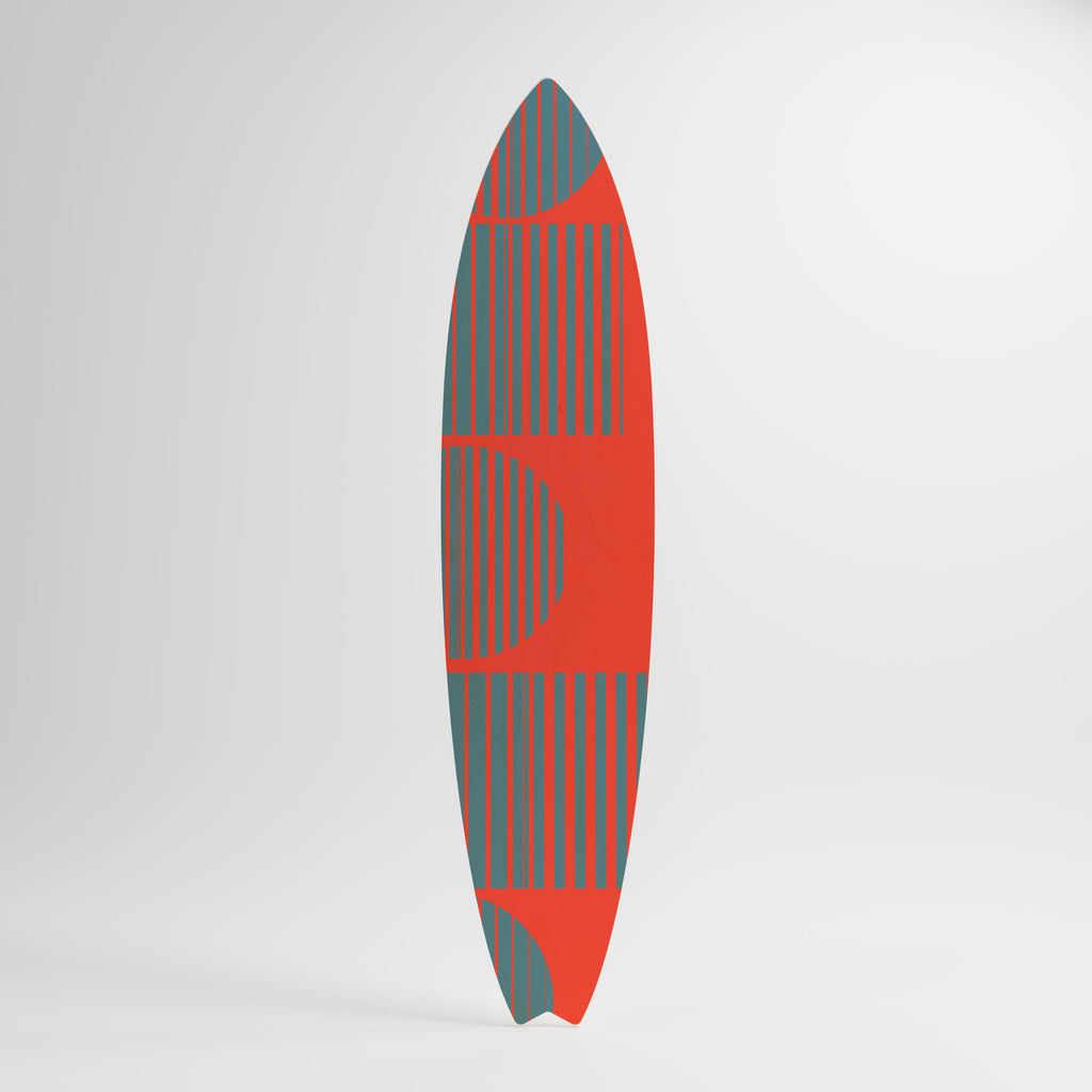 RISING GEOMETRY STARS Painel Decorativo Prancha de Surf