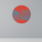 RISING GEOMETRY STARS Quadro Redondo Decorativo