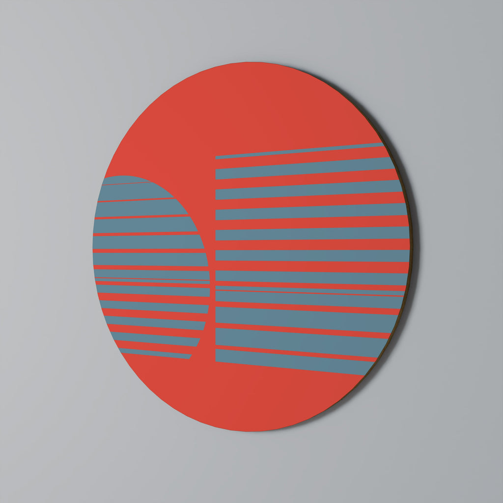 RISING GEOMETRY STARS Quadro Redondo Decorativo