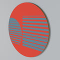 RISING GEOMETRY STARS Round Wall Art