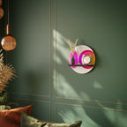 SYMPHONY OF COLORS Prateleira Redonda Decorativa em Acabamento Preto