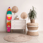 SYMPHONY OF COLORS Painel Decorativo Prancha de Surf