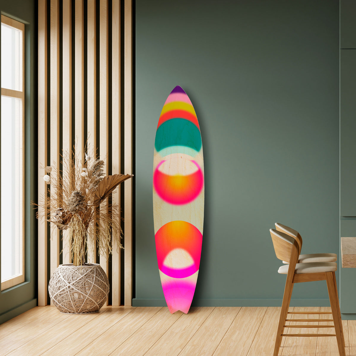 SYMPHONY OF COLORS Painel Decorativo Prancha de Surf