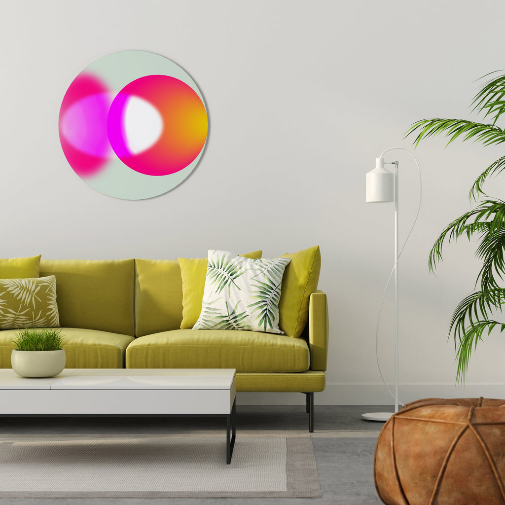 SYMPHONY OF COLORS Round Wall Art