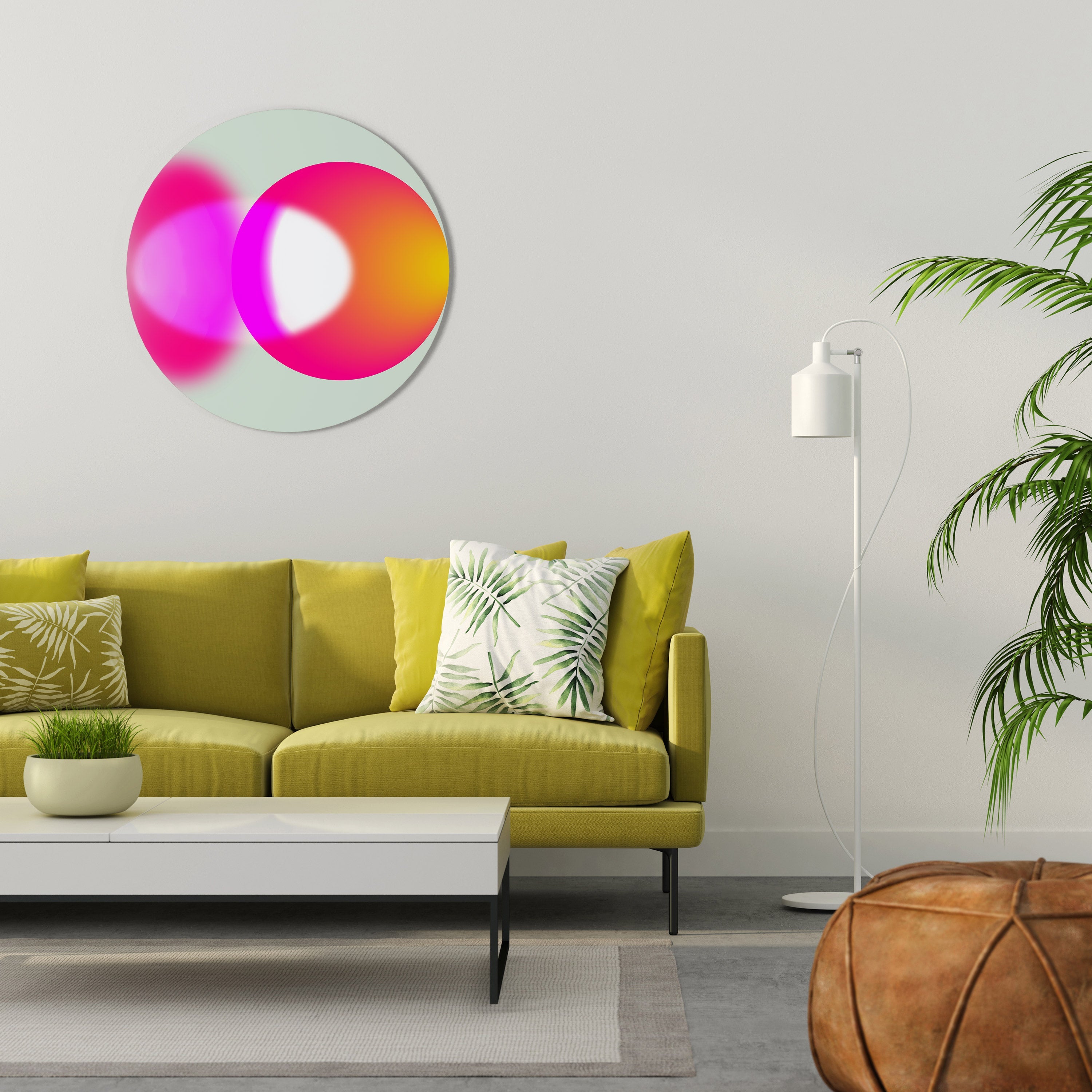SYMPHONY OF COLORS Round Wall Art