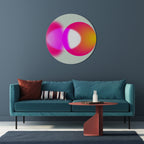 SYMPHONY OF COLORS Round Wall Art