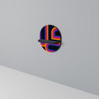 BLINDED BY THE LIGHTS Prateleira Oval Decorativa em Acabamento Preto