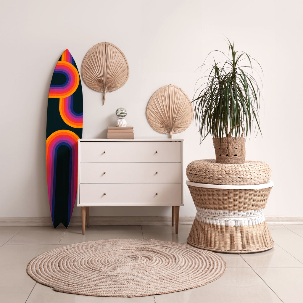 BLINDED BY THE LIGHTS Painel Decorativo Prancha de Surf