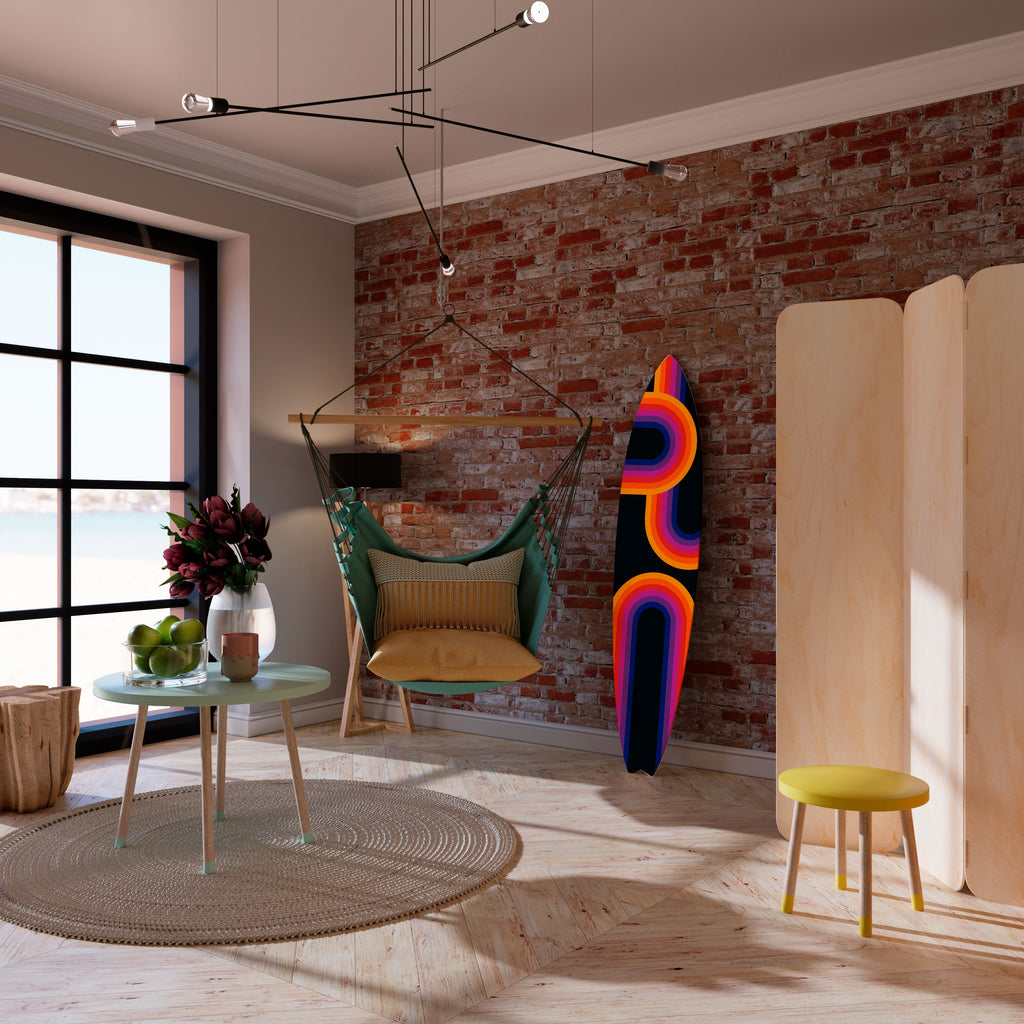 BLINDED BY THE LIGHTS Painel Decorativo Prancha de Surf