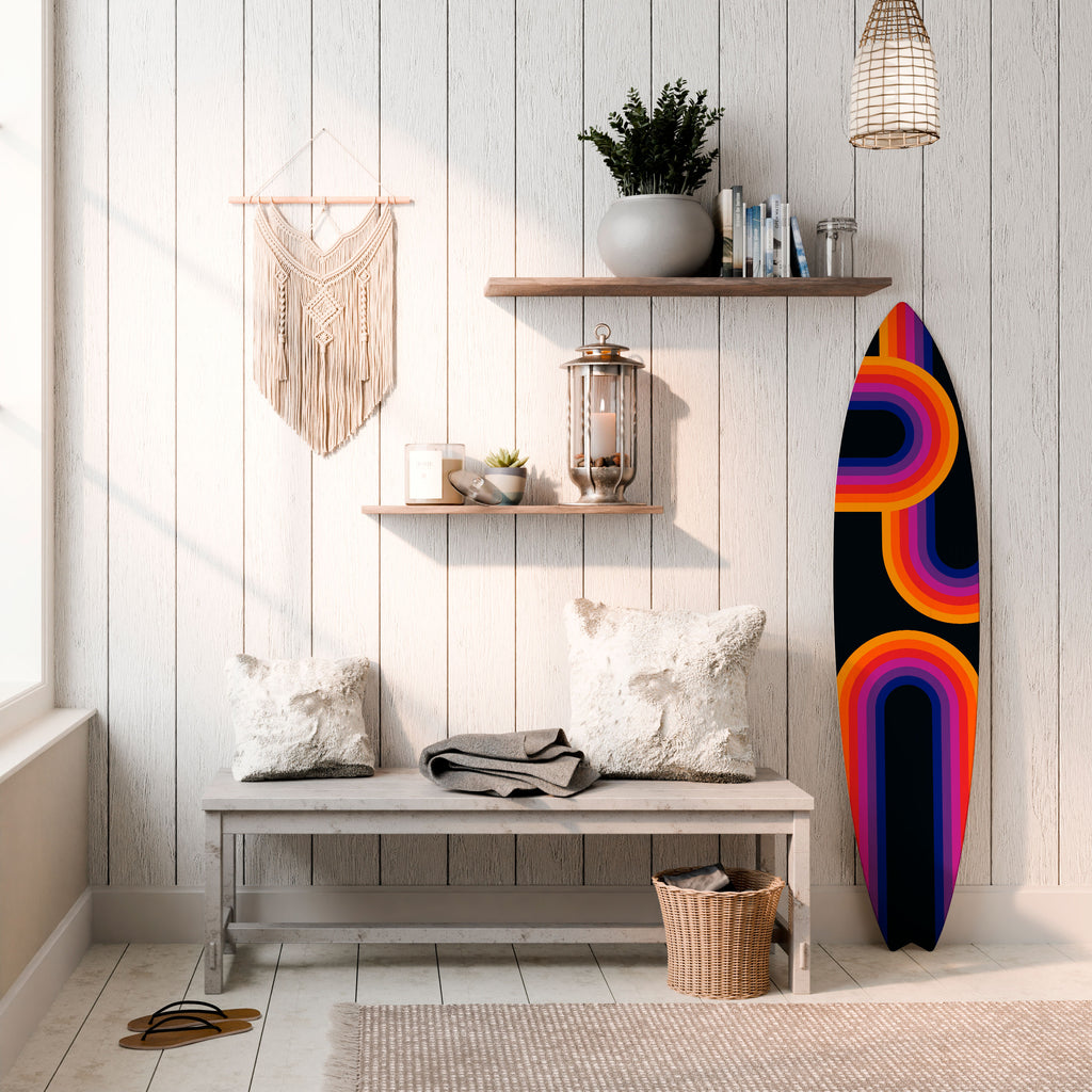 BLINDED BY THE LIGHTS Painel Decorativo Prancha de Surf