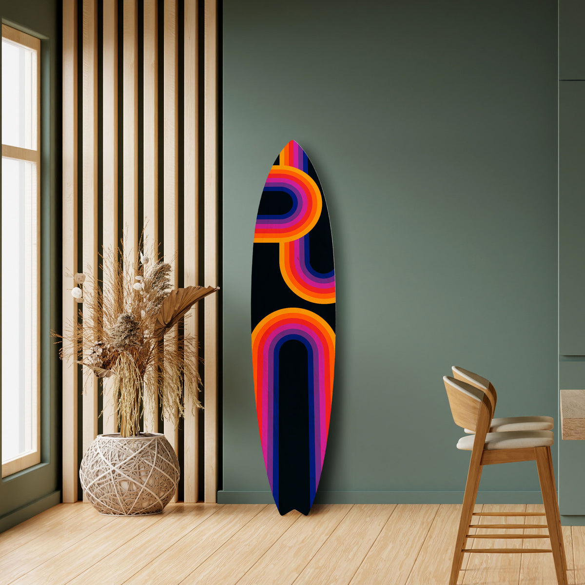 BLINDED BY THE LIGHTS Painel Decorativo Prancha de Surf