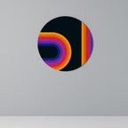 BLINDED BY THE LIGHTS Round Wall Art