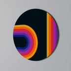 BLINDED BY THE LIGHTS Round Wall Art