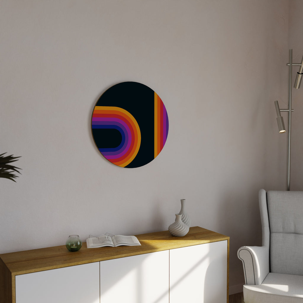 BLINDED BY THE LIGHTS Round Wall Art