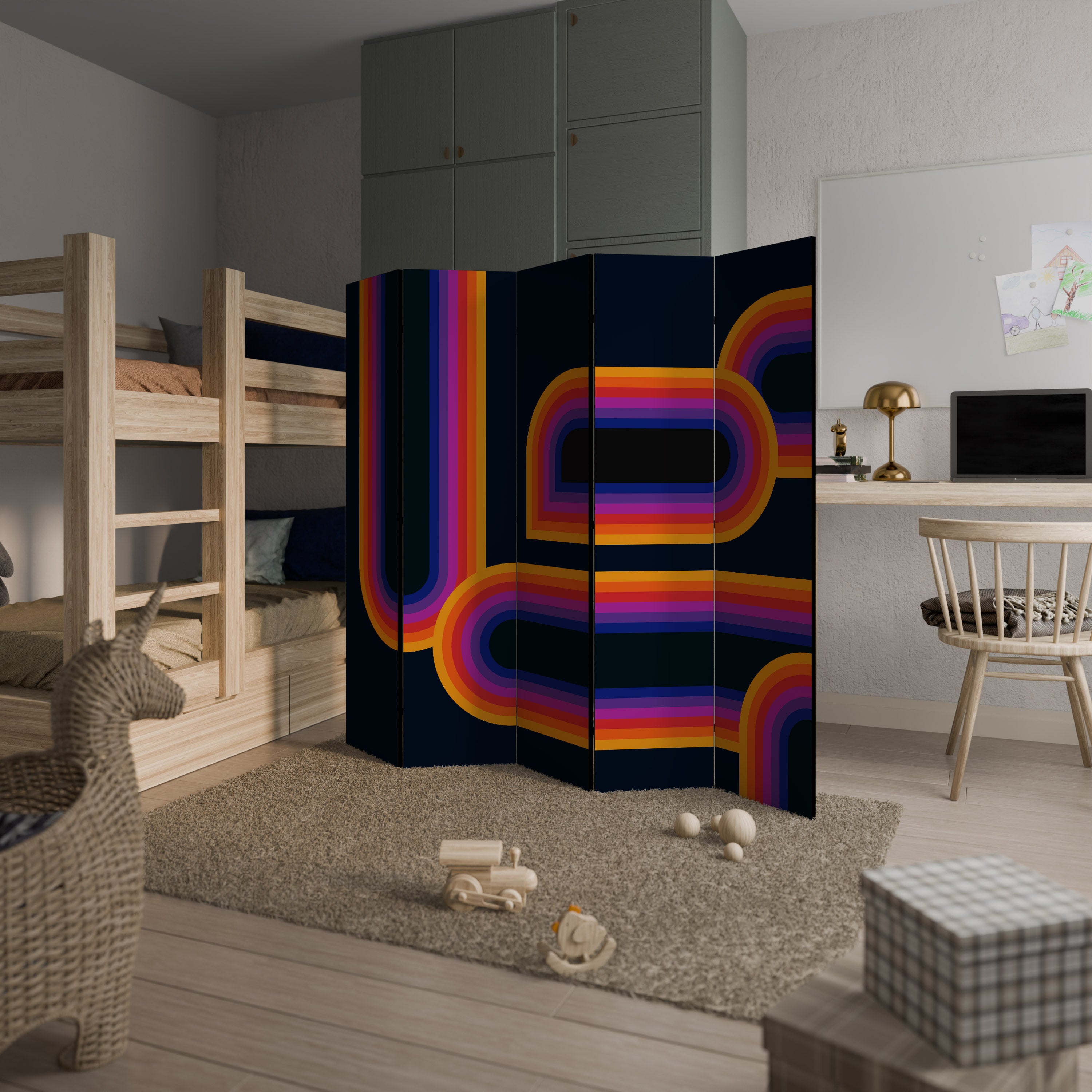 BLINDED BY THE LIGHTS Biombo de 5 Painéis