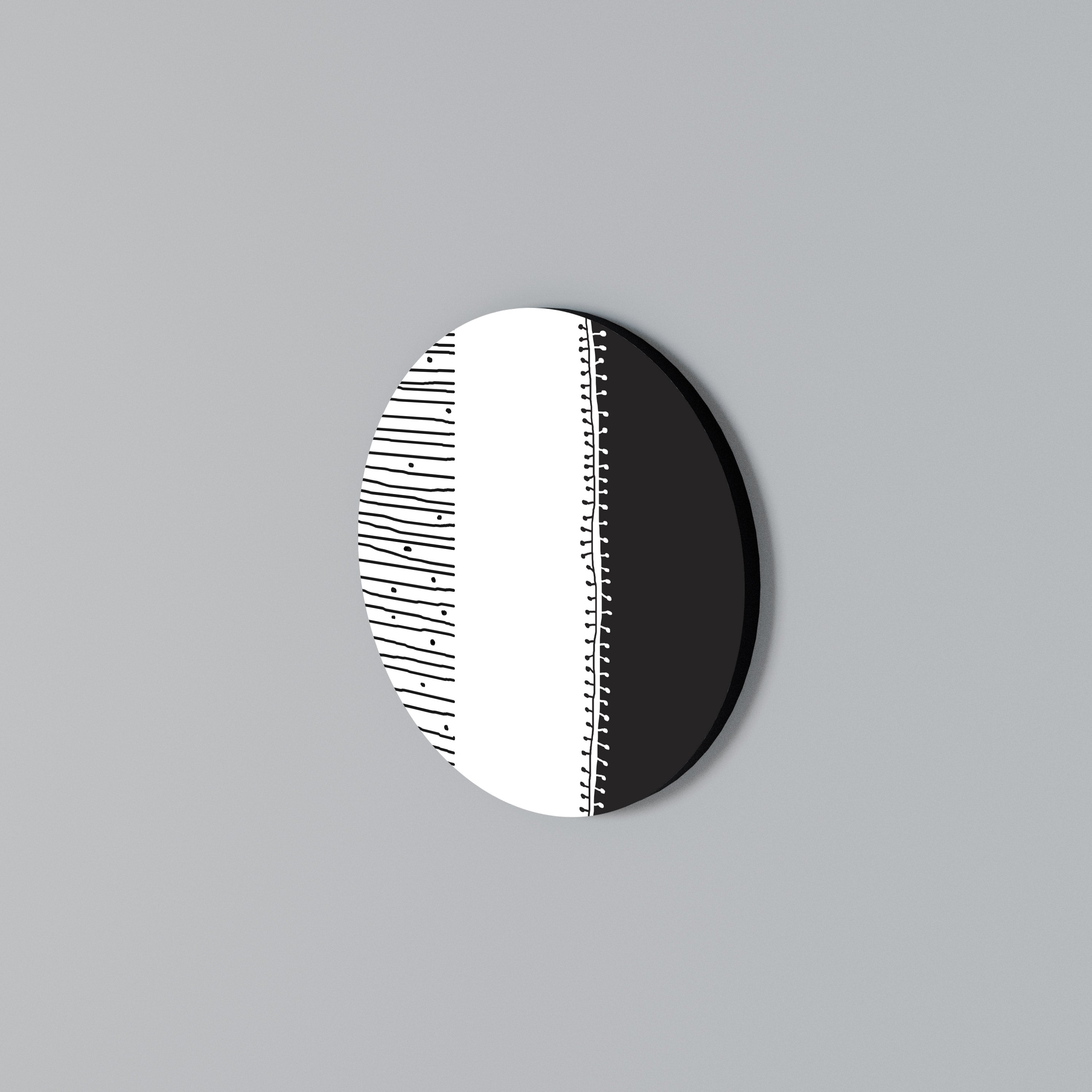MONOCHROME MUSE Round Wall Art