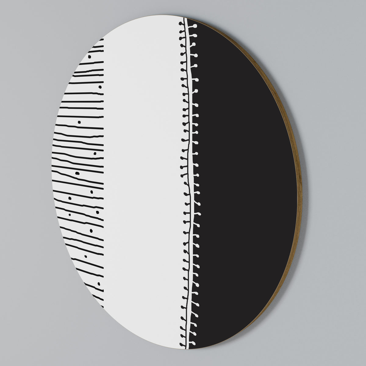 MONOCHROME MUSE Arte de Parede Redonda