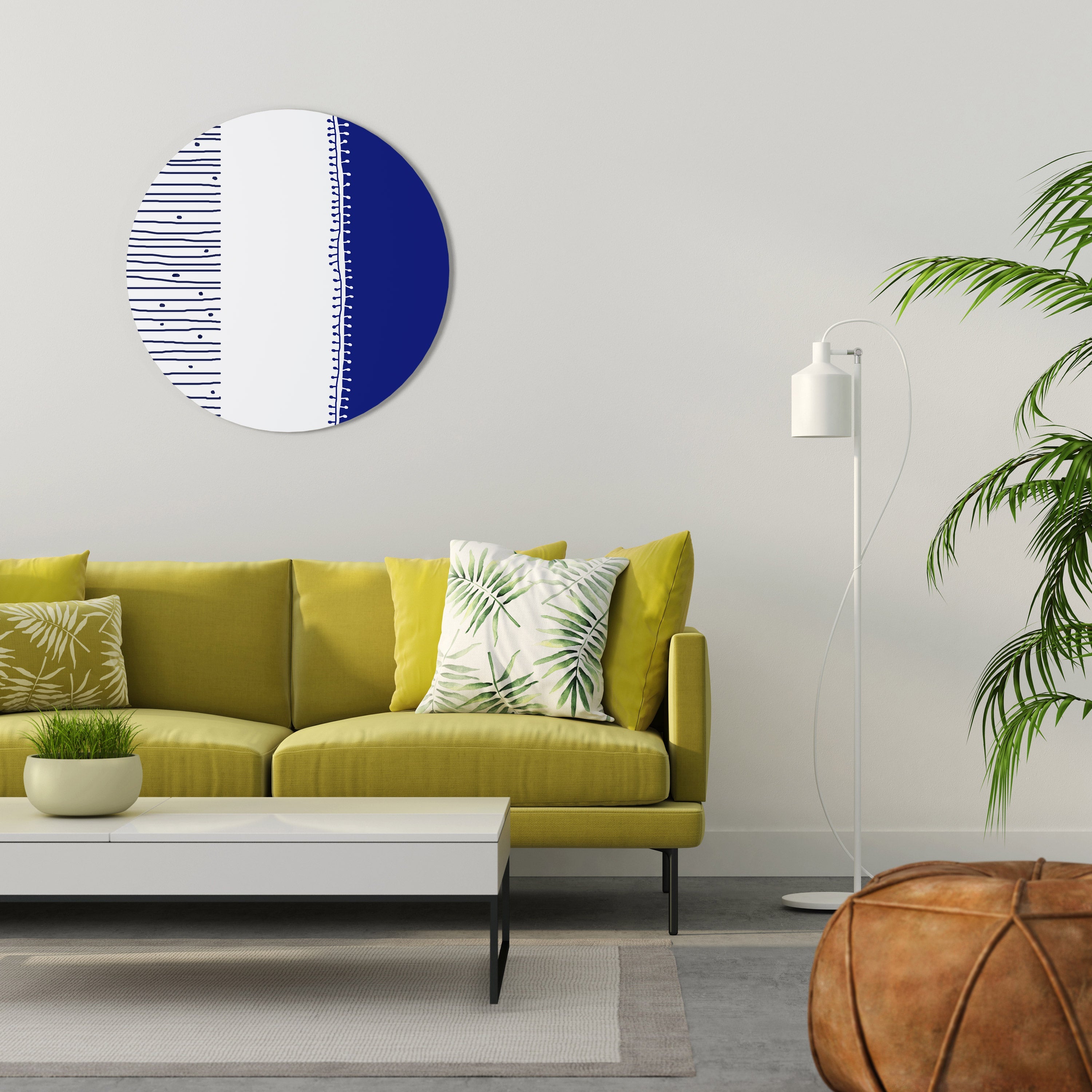 BLUE HARMONY DESIGN Round Wall Art
