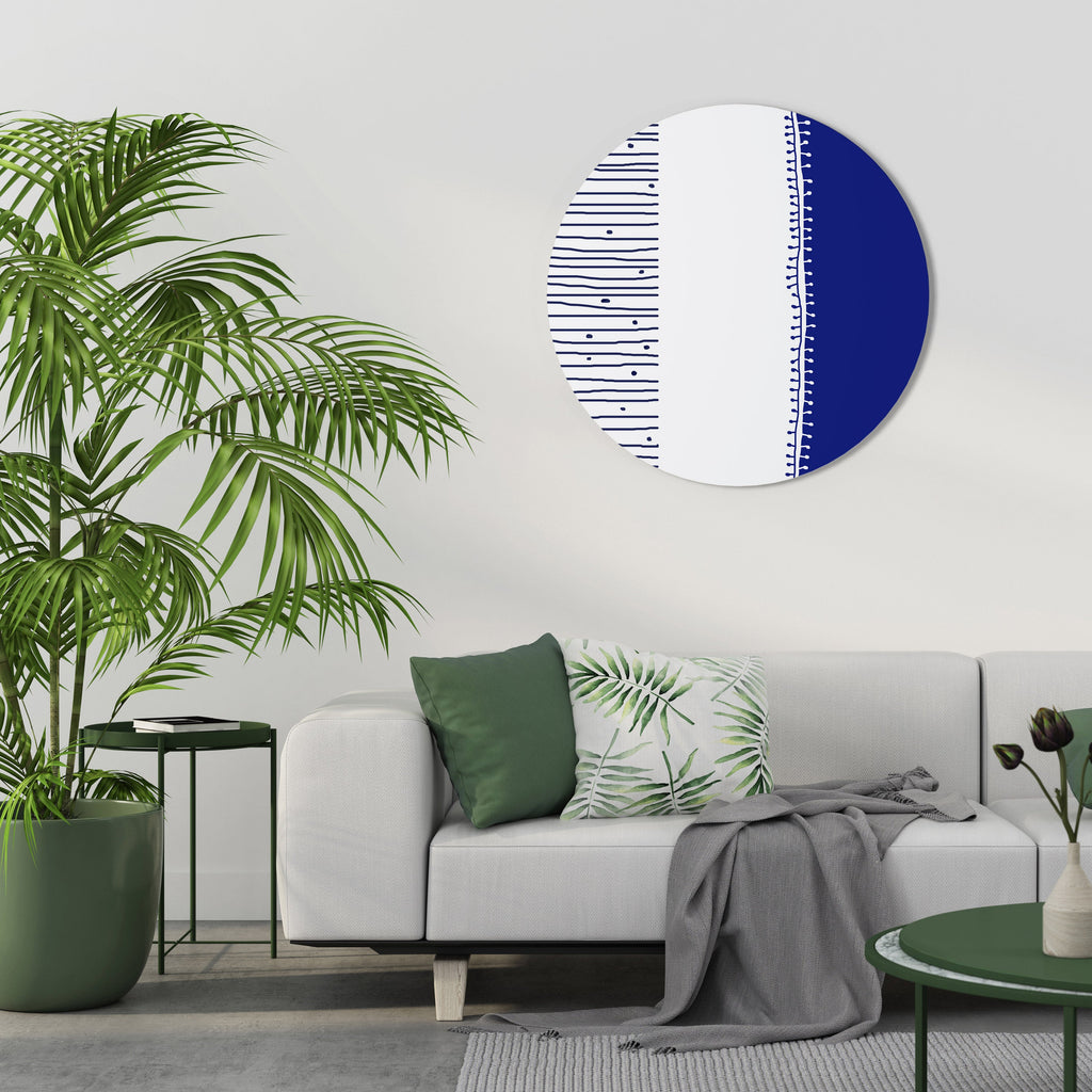 BLUE HARMONY DESIGN Round Wall Art