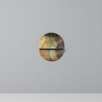 ANTIQUE AURA Prateleira Oval Decorativa em Acabamento Preto