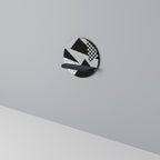 GEMOETRIC MONOCHROME Prateleira Redonda Decorativa em Acabamento Preto