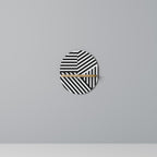 LATTICE LINES Prateleira Oval Decorativa em Efeito Carvalho