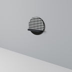 GRID GEOMETRY Prateleira Redonda Decorativa em Acabamento Preto