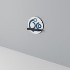 ORB DESIGN Prateleira Redonda Decorativa em Acabamento Preto