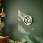 ORB DESIGN Prateleira Redonda Decorativa em Acabamento Preto