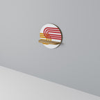 CIRCLELINE DECOR Prateleira Redonda Decorativa em Efeito Carvalho