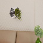 MIDNIGHT MELODIES Prateleira Oval Decorativa em Acabamento Preto