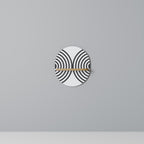 MIDNIGHT MELODIES Prateleira Oval Decorativa em Efeito Carvalho