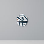 SHADOW SYMPHONY Prateleira Oval Decorativa em Acabamento Preto