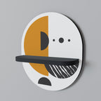 MOONLIT EUPHORIA Prateleira Oval Decorativa em Acabamento Preto