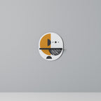 MOONLIT EUPHORIA Prateleira Oval Decorativa em Acabamento Preto