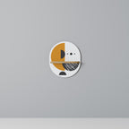 MOONLIT EUPHORIA Oval Art Shelf In Oak Effect