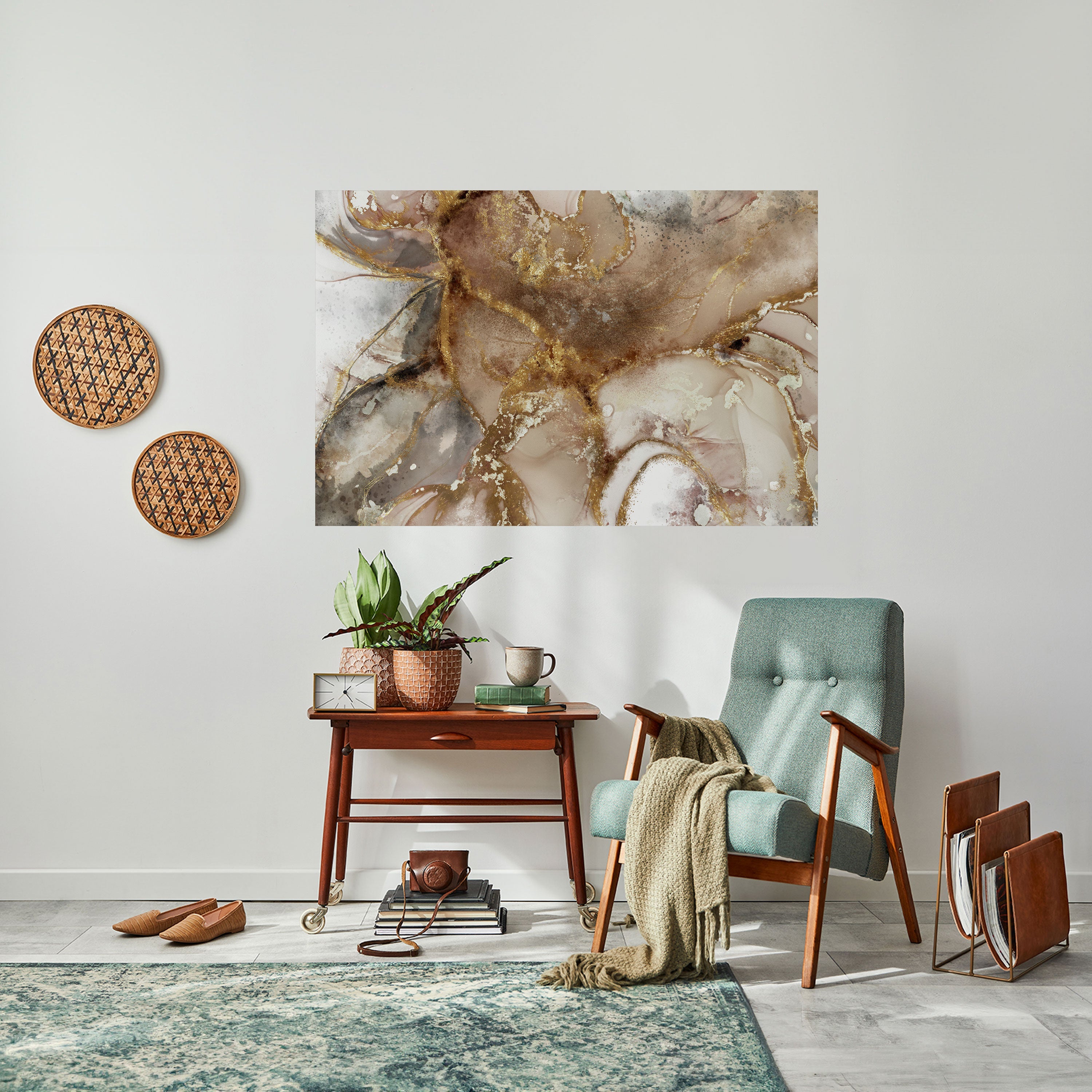 CALMING STREAMS Peel and Stick Horizontal Poster