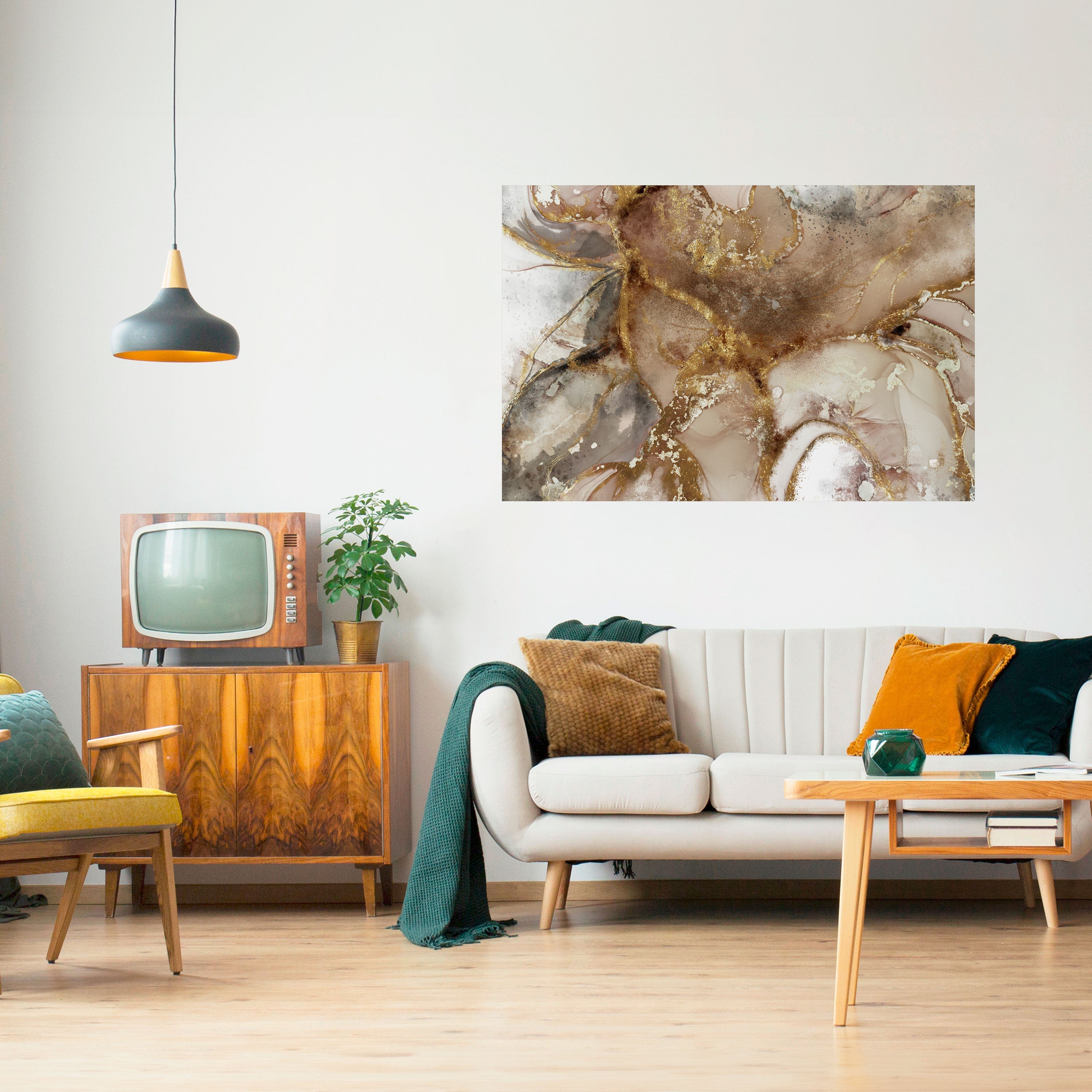 CALMING STREAMS Peel and Stick Horizontal Poster